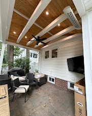 Covered Porch Fan & Cans